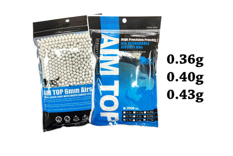 Aim Top Heavier pallini biodegradabili 6mm 2000 colpi