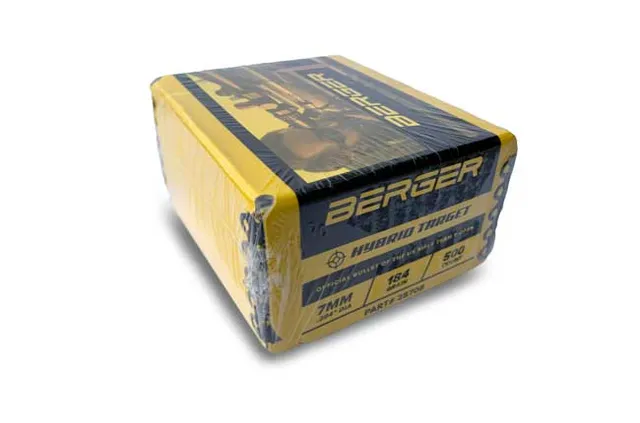 Berger 7mm 184 grani Match F-Open Hybrid Target palle 500 pezzi