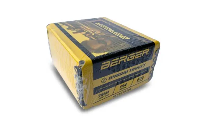 Berger 7mm 184 grani Match F-Open Hybrid Target palle 500 pezzi