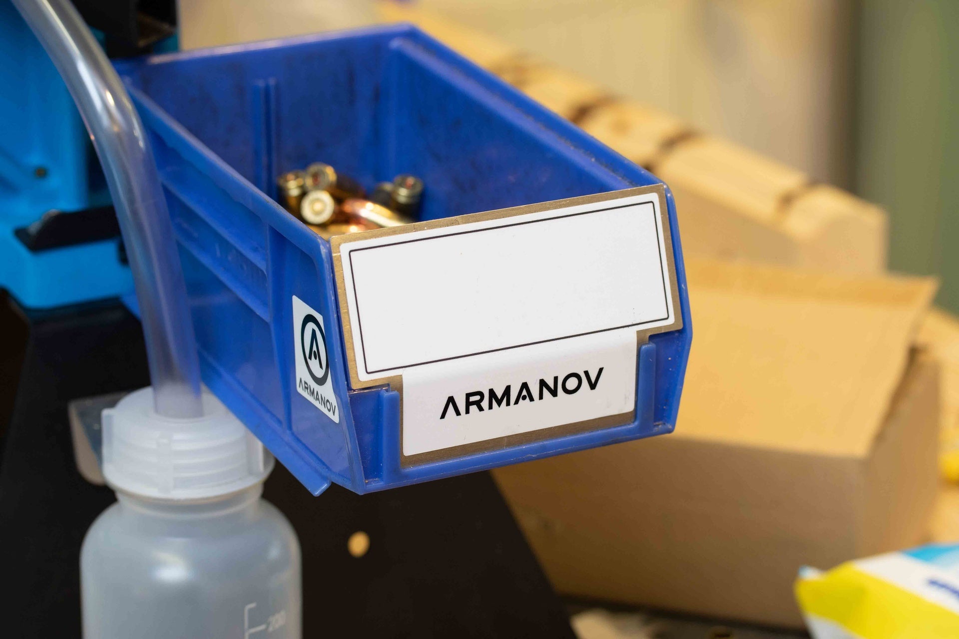 Armanov Case Bin Stopper fermacartucce alluminio Dillon
