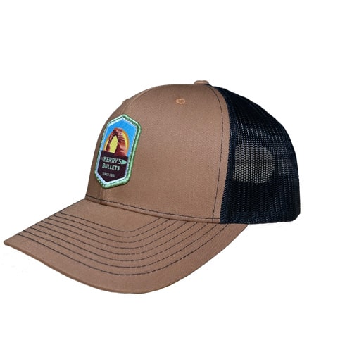 Berry's Hat Arches Logo cappellino snapback whiskey brown rete