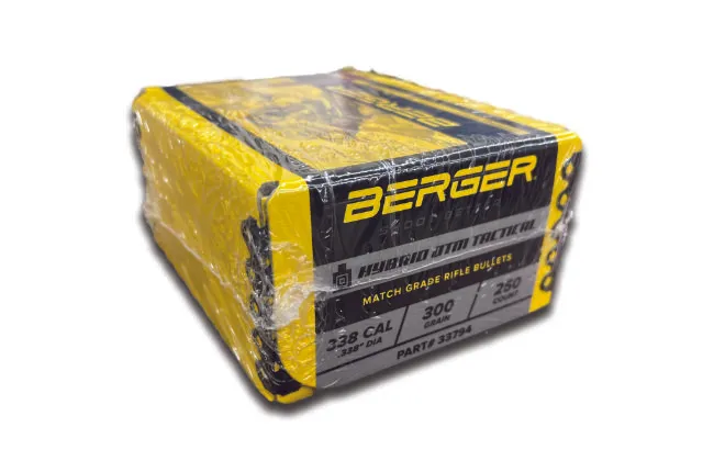 Berger Match Hybrid OTM Tactical palle 338 300 grani 250 pz