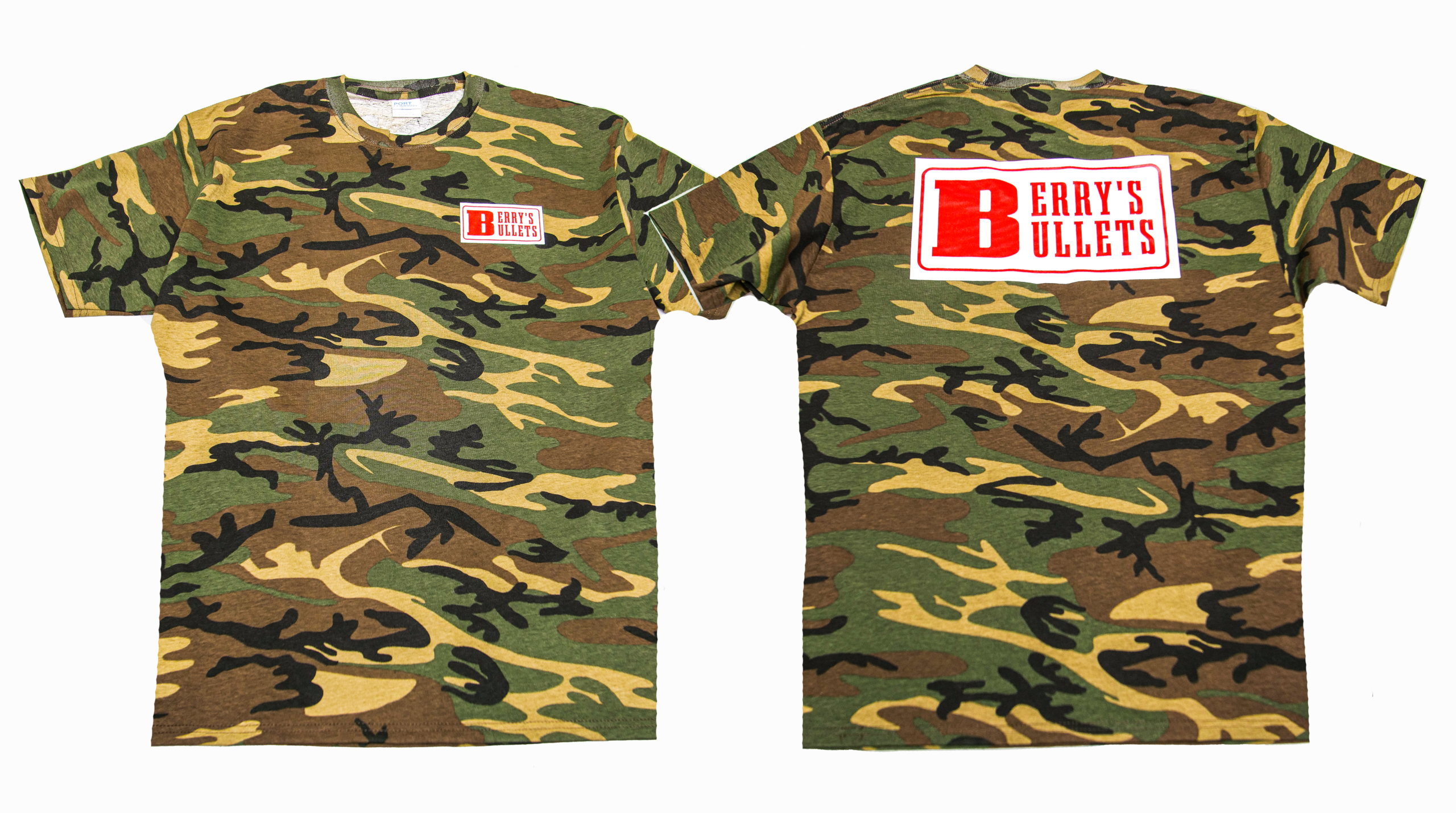 Berry's Woodland Camo t-shirt maglietta mimetica logo 1961