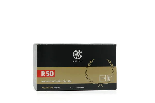 RWS R 50 cartucce 22 LR 40 gr confezione 500 match