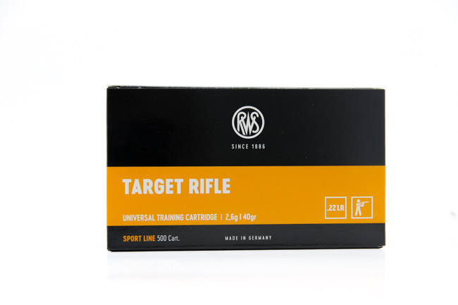 RWS Target Rifle cartucce 22 LR 500 colpi 40 gr