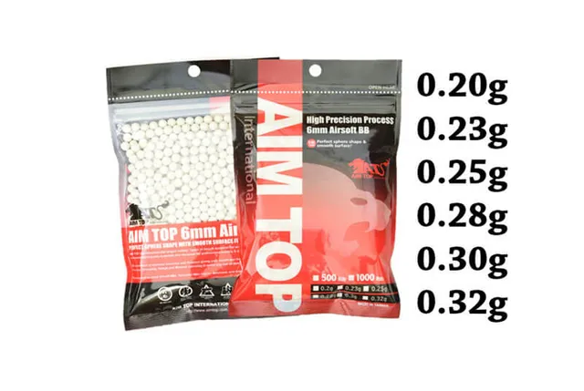 Aim Top Precision pallini 6mm softair 1000 colpi