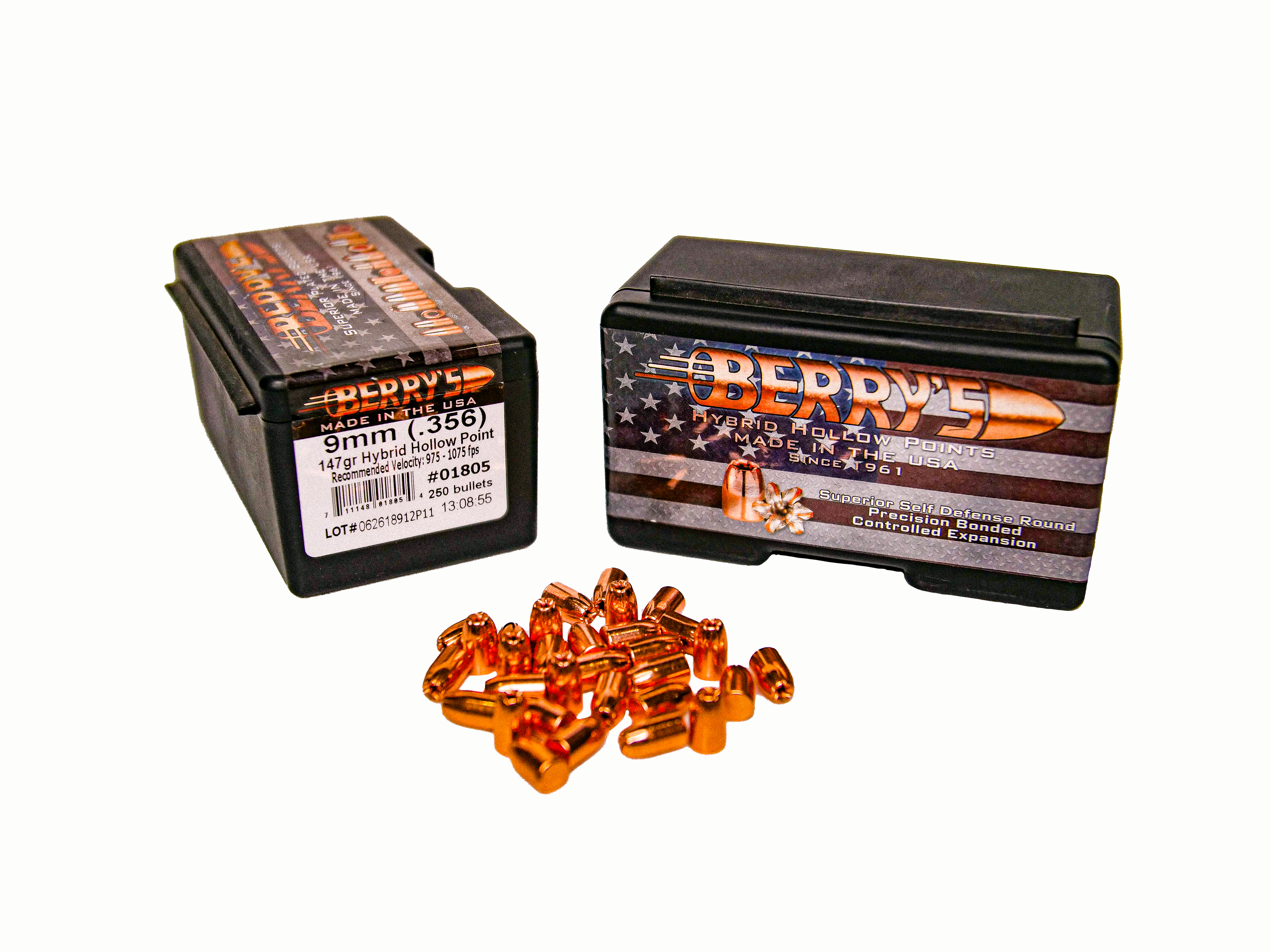 Berry's 9 mm 147 gr palle hollow point difesa