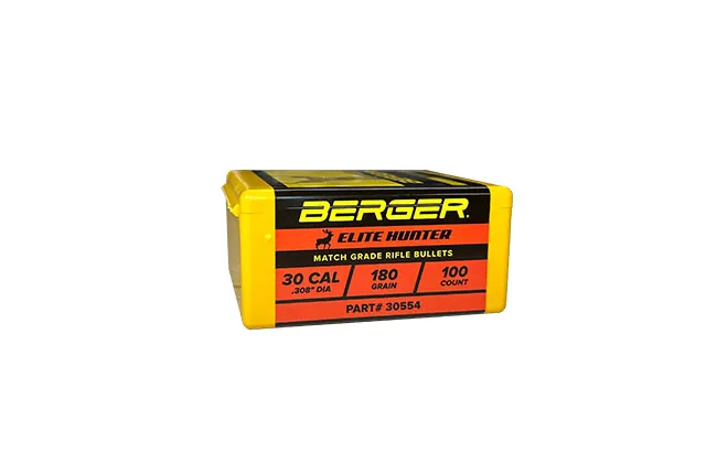 Berger Elite Hunter 30 Cal 180 palle 100 pz caccia