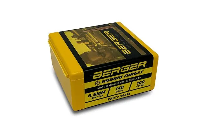 Berger Hybrid Target palle 6,5 140 grani 100 pezzi