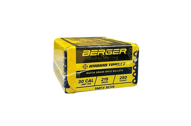 Berger Hybrid Target 215 gr palle 30 cal da 250