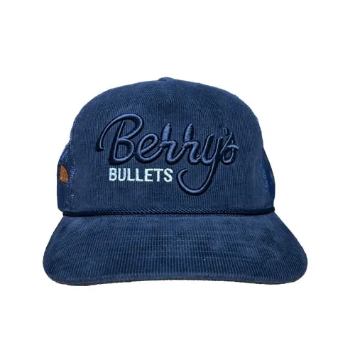 Berry's Script Logo cappellino snapback navy corduroy