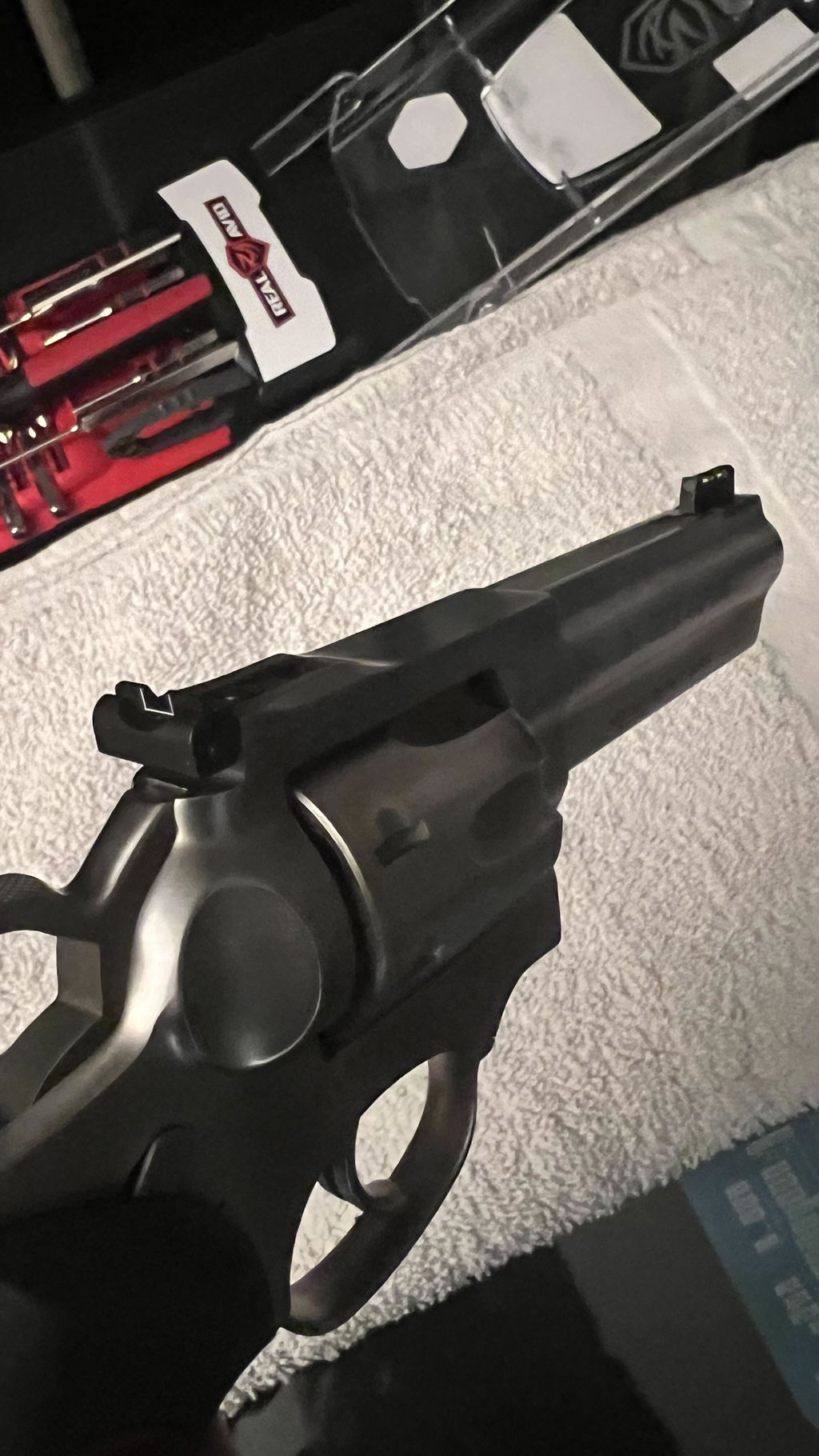 Allchin Ruger GP-100 attacco red dot RMR nero