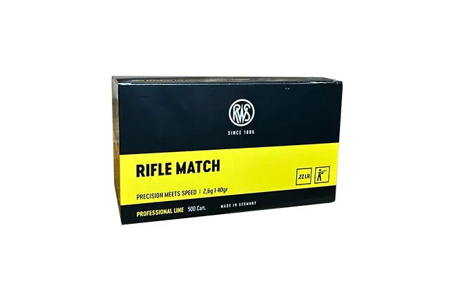 RWS Rifle Match 22 LR Munizioni 500 Colpi 40 gr