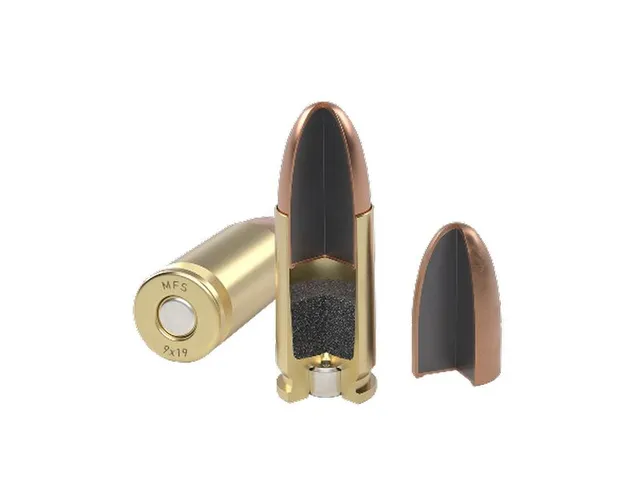 MFS 9x19 Luger TMJ munizioni pistola bassa esposizione