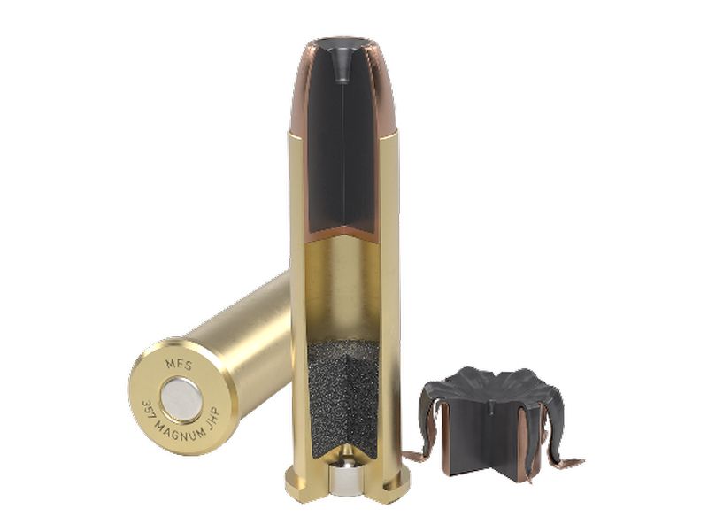 MFS .357 Magnum JHP munizioni revolver espansive