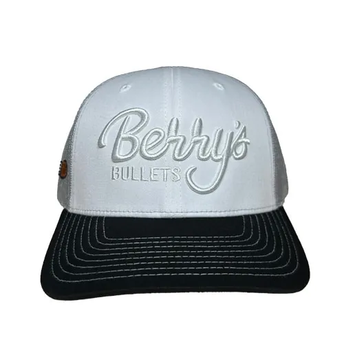 Berry's Script Logo cappellino snapback bianco grigio nero
