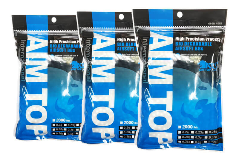 Aim Top Heavier pallini biodegradabili 6mm 2000 colpi