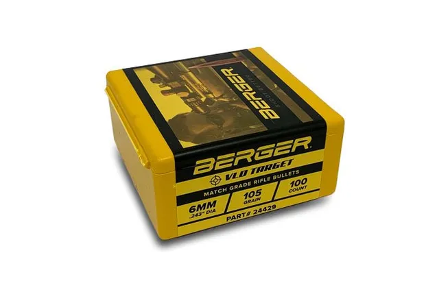 Berger Match VLD Target Palle 6mm 105 grani 100 pz