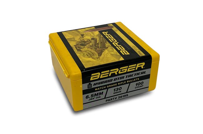 Berger AR Hybrid OTM Tactical palle 6.5 130 grani 100 pezzi