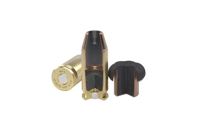 MFS .45 ACP JHP munizioni pistola espansive