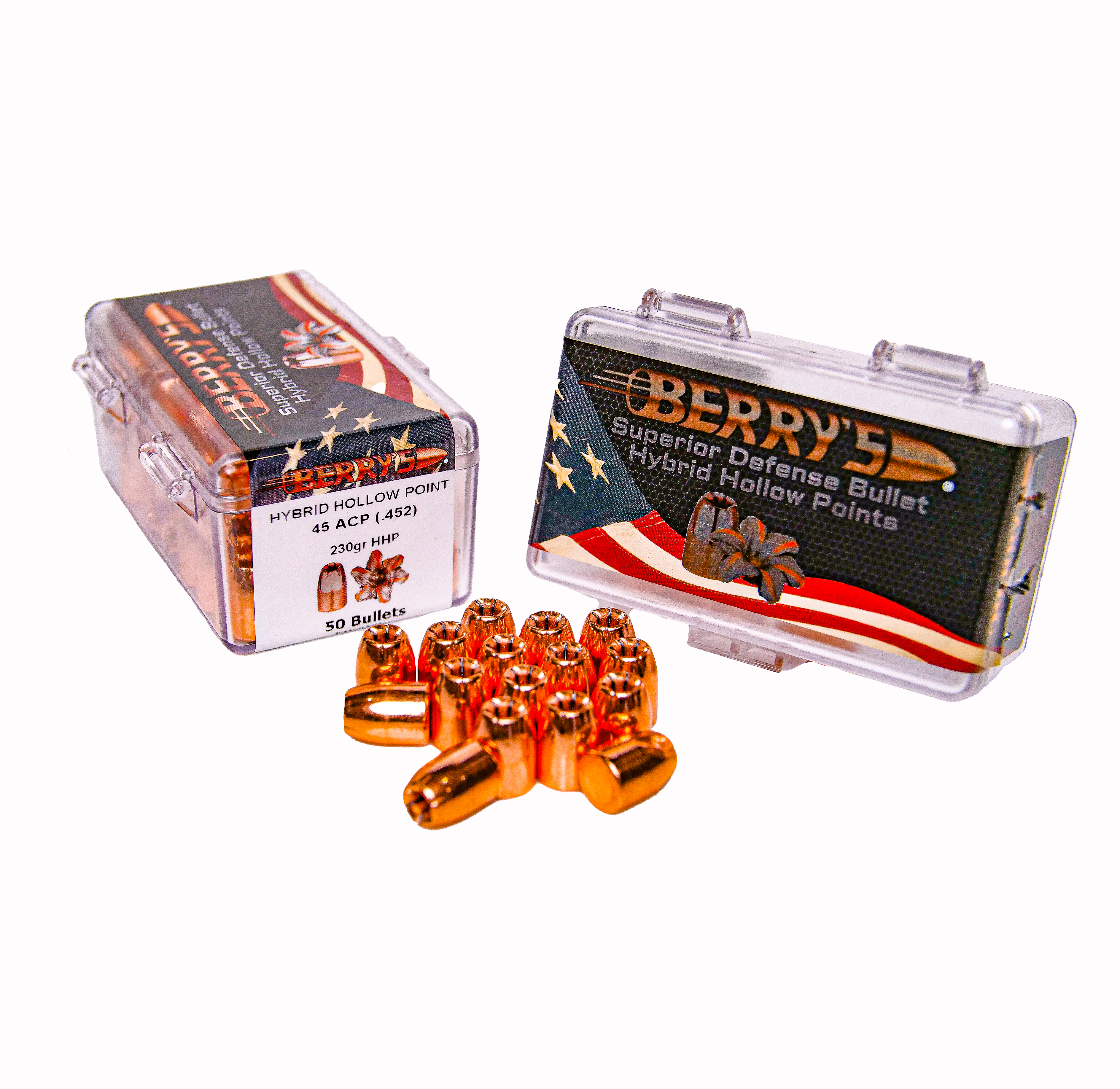 Berry's Superior Plated .45 230 gr Hybrid Hollow Point palle ramate