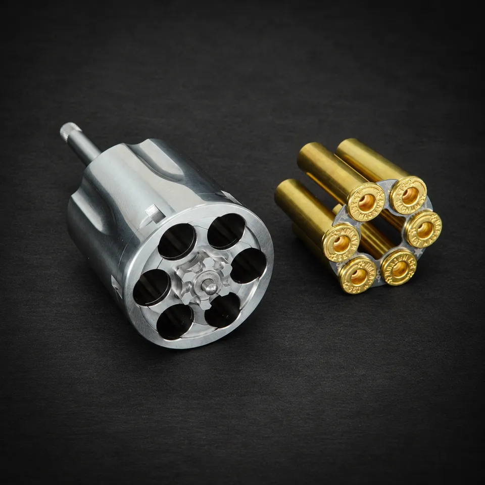 TK Custom S&W lavorazione tamburo moon clip con smusso