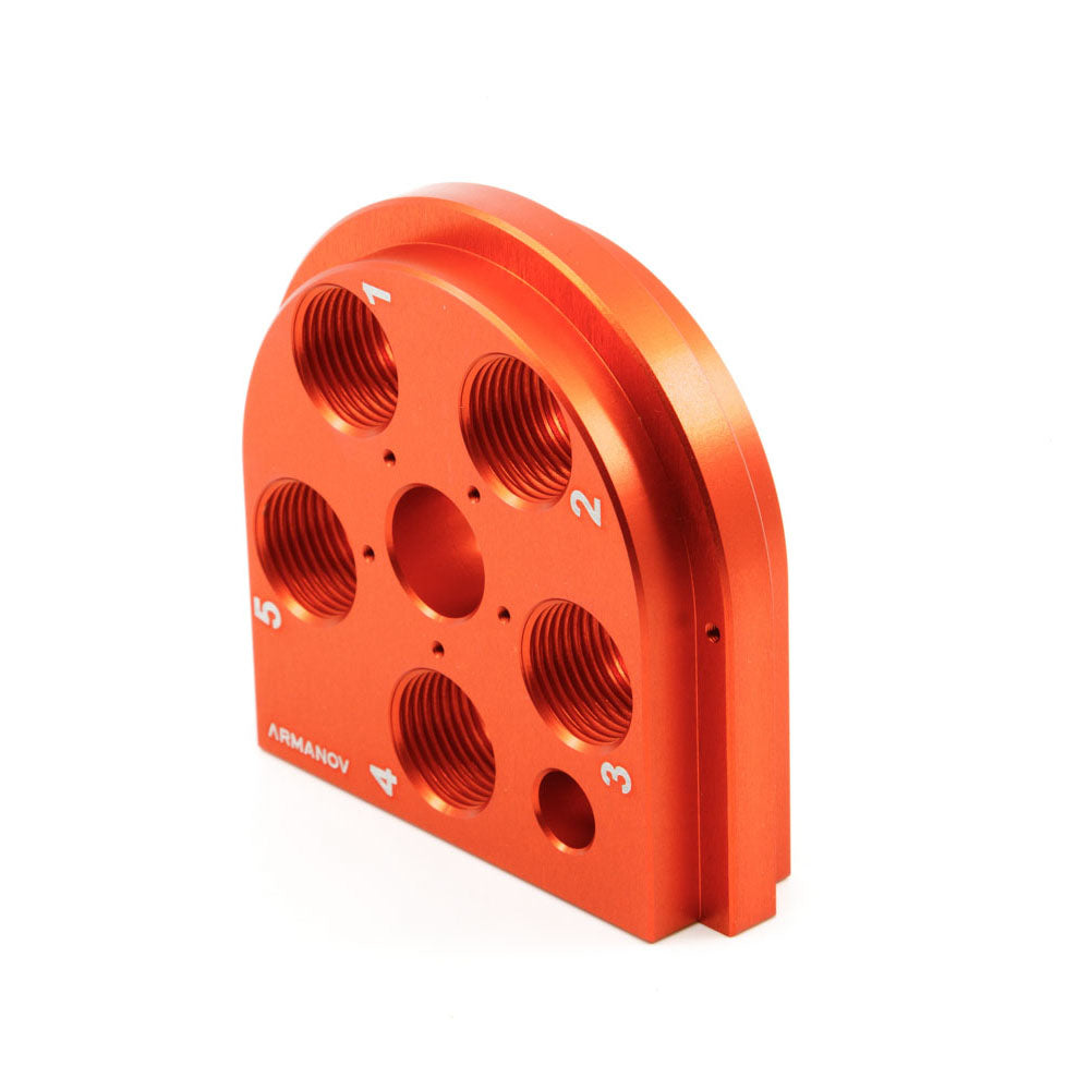 Armanov Free-Float Zero-Play testina pressa Dillon XL650 XL750 blu