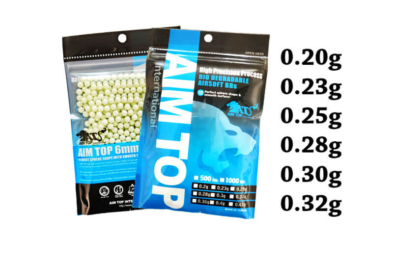 Aim Top Tracer pallini 6mm biodegradabili 1000 colpi
