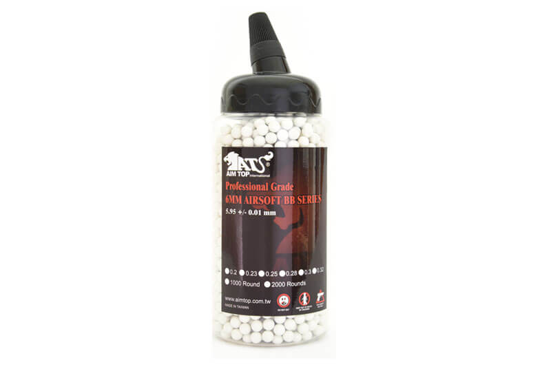 Aim Top Precision pallini softair 6mm da 2000 in flacone