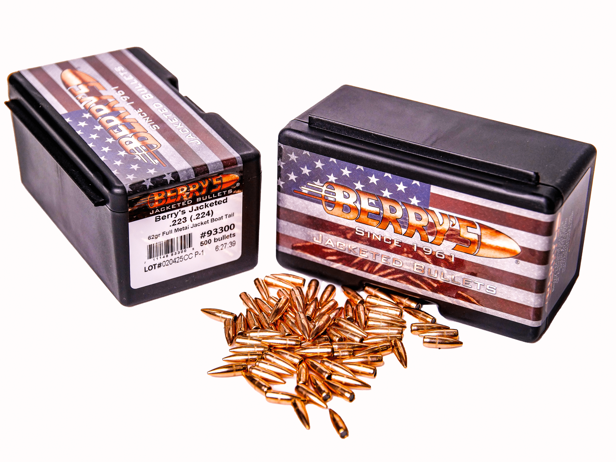 Berry's 62gr FMJ-BT palle 223 5.56 calibro 224 blindate