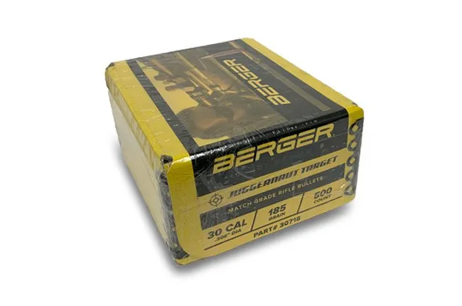Berger Juggernaut 185 gr ogive 30 cal 500 pezzi boat tail
