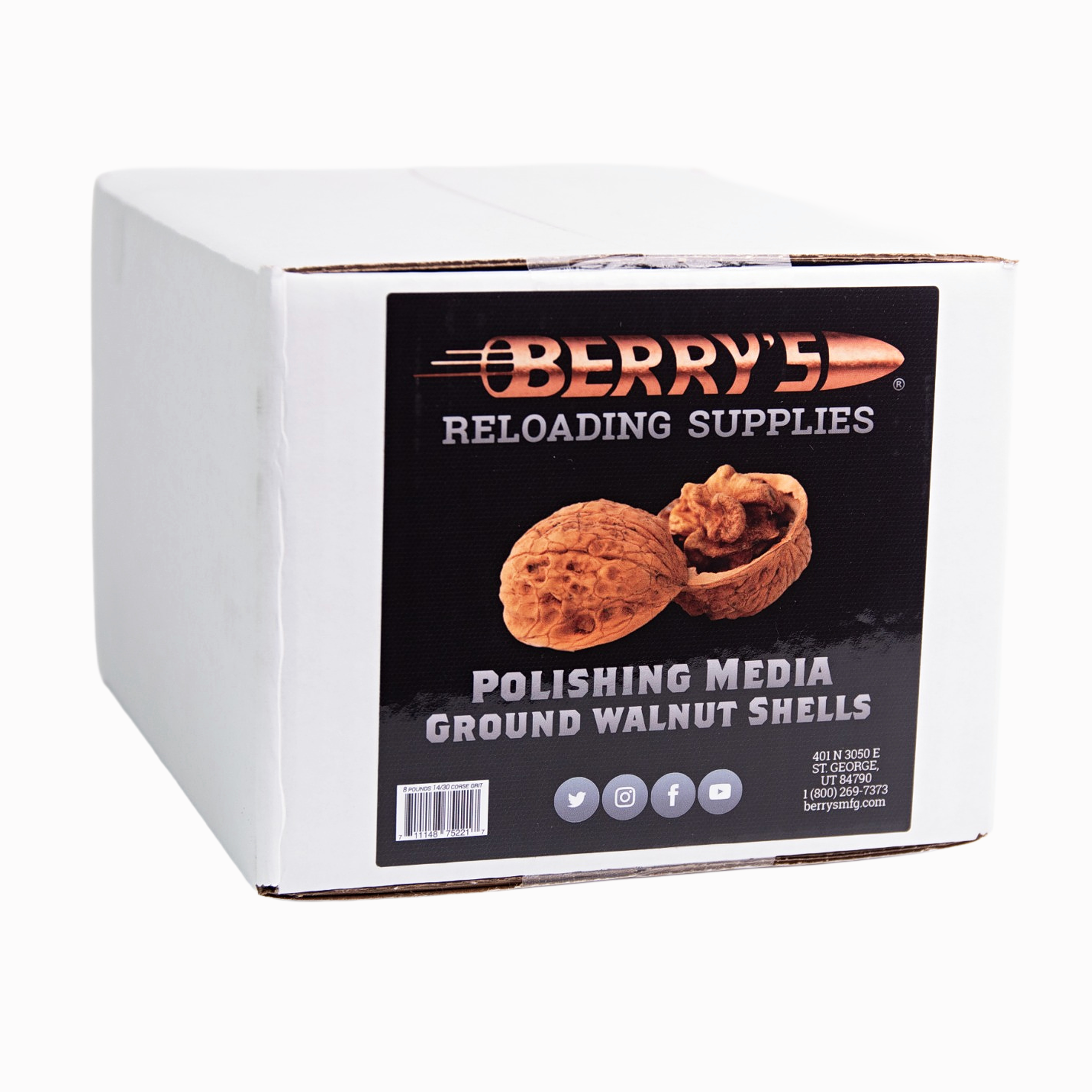 Berry's Walnut graniglia noce pulizia bossoli 14/30