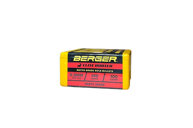 Berger Elite Hunter 6.5 140 gr palle 100 pz