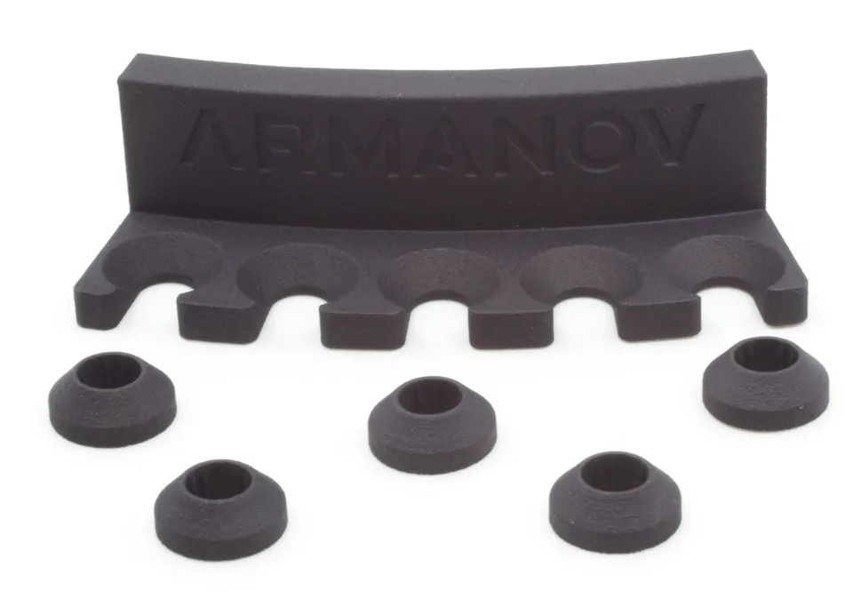 Armanov Primer Tube Rack Case Feeder Attached rastrelliera con 5 collari
