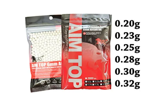 Aim Top Precision pallini softair 2000 colpi 6mm