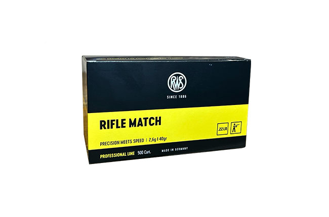 RWS Rifle Match 22 LR Munizioni 500 Colpi 40 gr