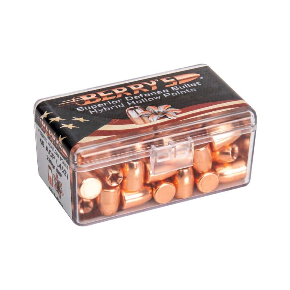 Berry's Superior Plated .45 230 gr Hybrid Hollow Point palle ramate