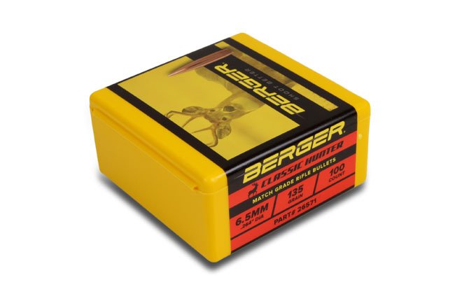 Berger Classic Hunter 135 gr palle calibro 6,5 da 100