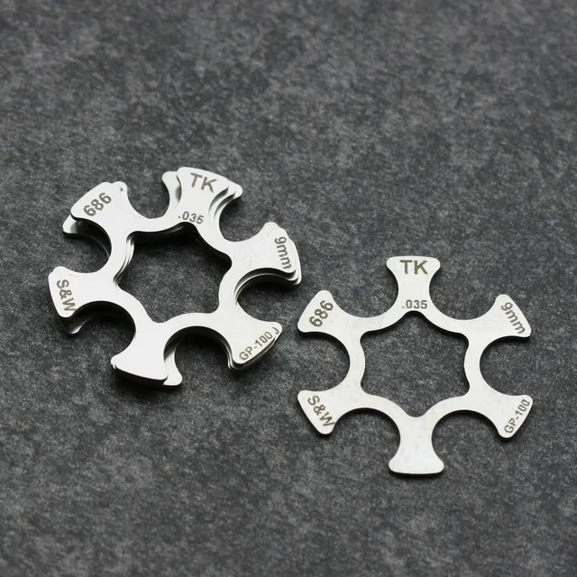 TK Custom GP-100 moon clip 9mm revolver Ruger 6 colpi inox