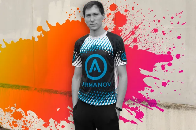 Armanov Sports Shirt maglia sportiva tecnica uomo