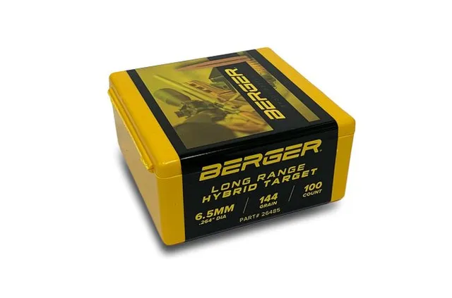 Berger LR Hybrid Target 6.5 144 grani palle 100 pz twist 1:8