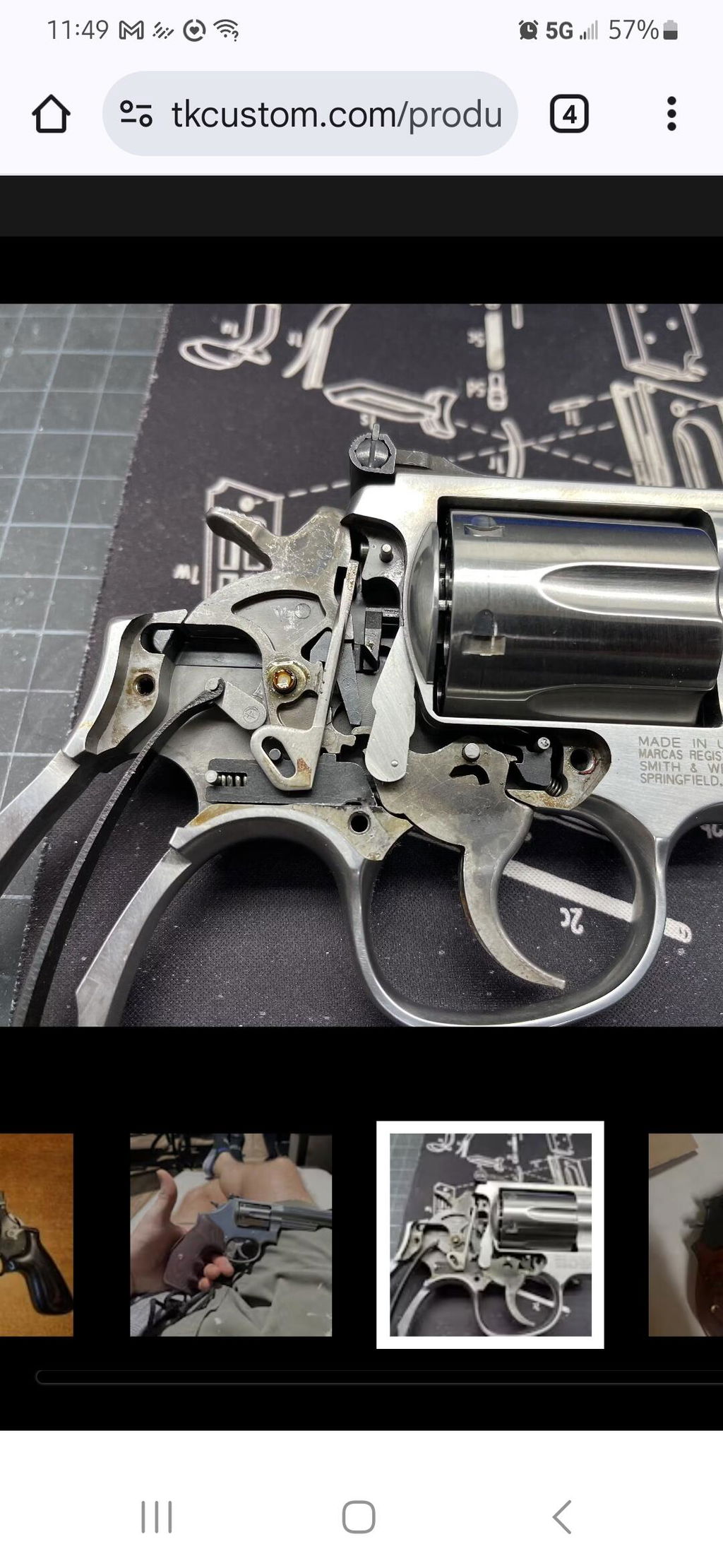 TK Custom Reduced Power Spring Kit molle revolver S&W K/L/N/X