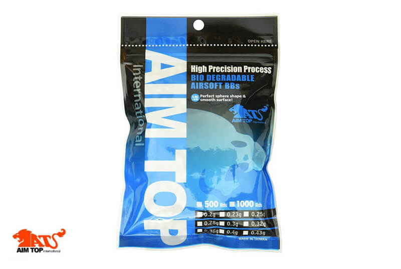 Aim Top pallini bio 6mm 500pz pesanti precisione