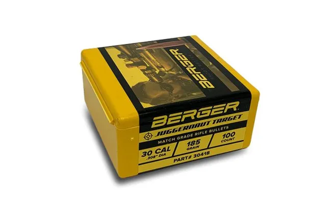 Berger Juggernaut Target palle calibro 30 185 grani da 100