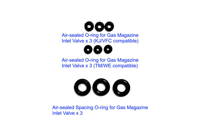 Aim Top Inlet Valve O-ring valvola caricatori GBB 9 pezzi