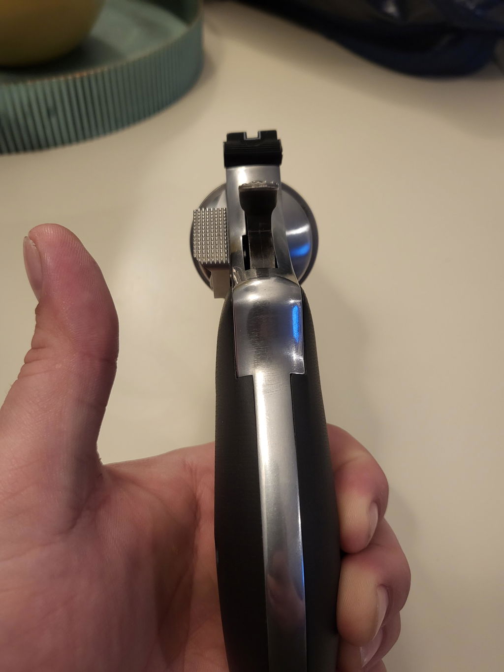 TK Custom Extended Cylinder Release leva revolver S&W K/L/N lunga