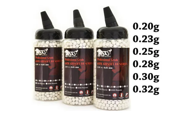 Aim Top Precision pallini softair 6mm da 2000 in flacone